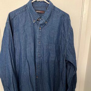 Perry Ellis Men's Jean Shirt SZ XL